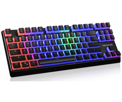 Klawiatura MODECOM Volcano Lanparty RGB Black Pudding Edition - Outemu Brown